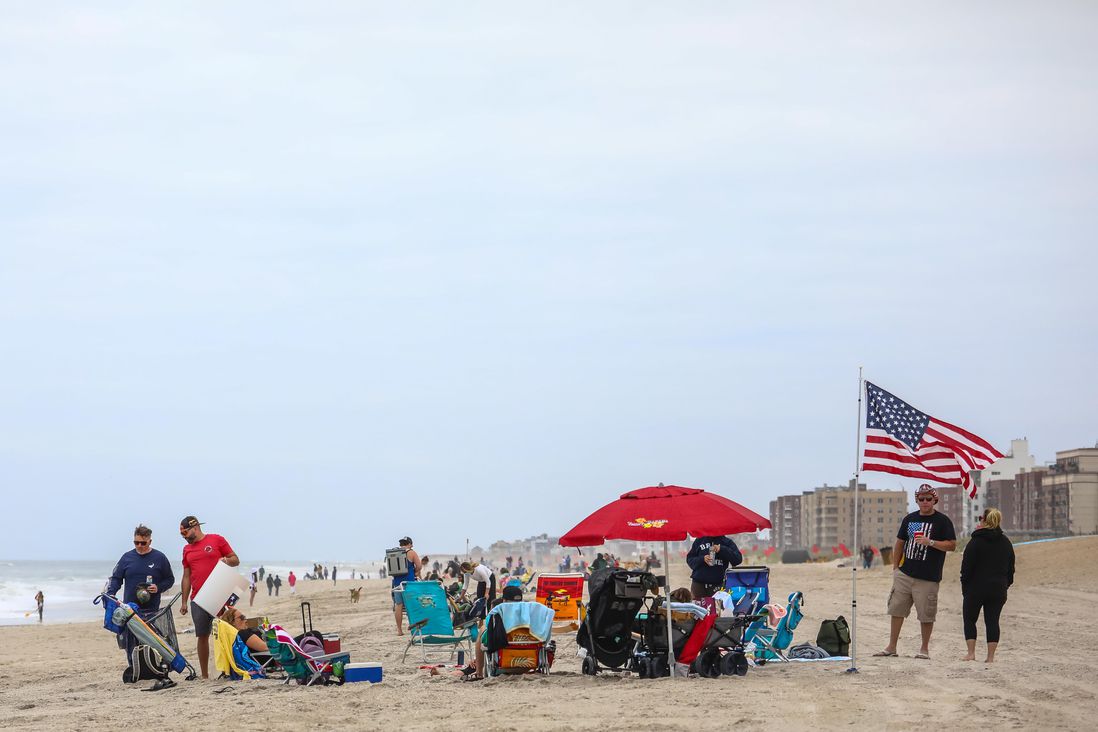 Photos from Rockaway Beach during Memorial Day Weekend 2020